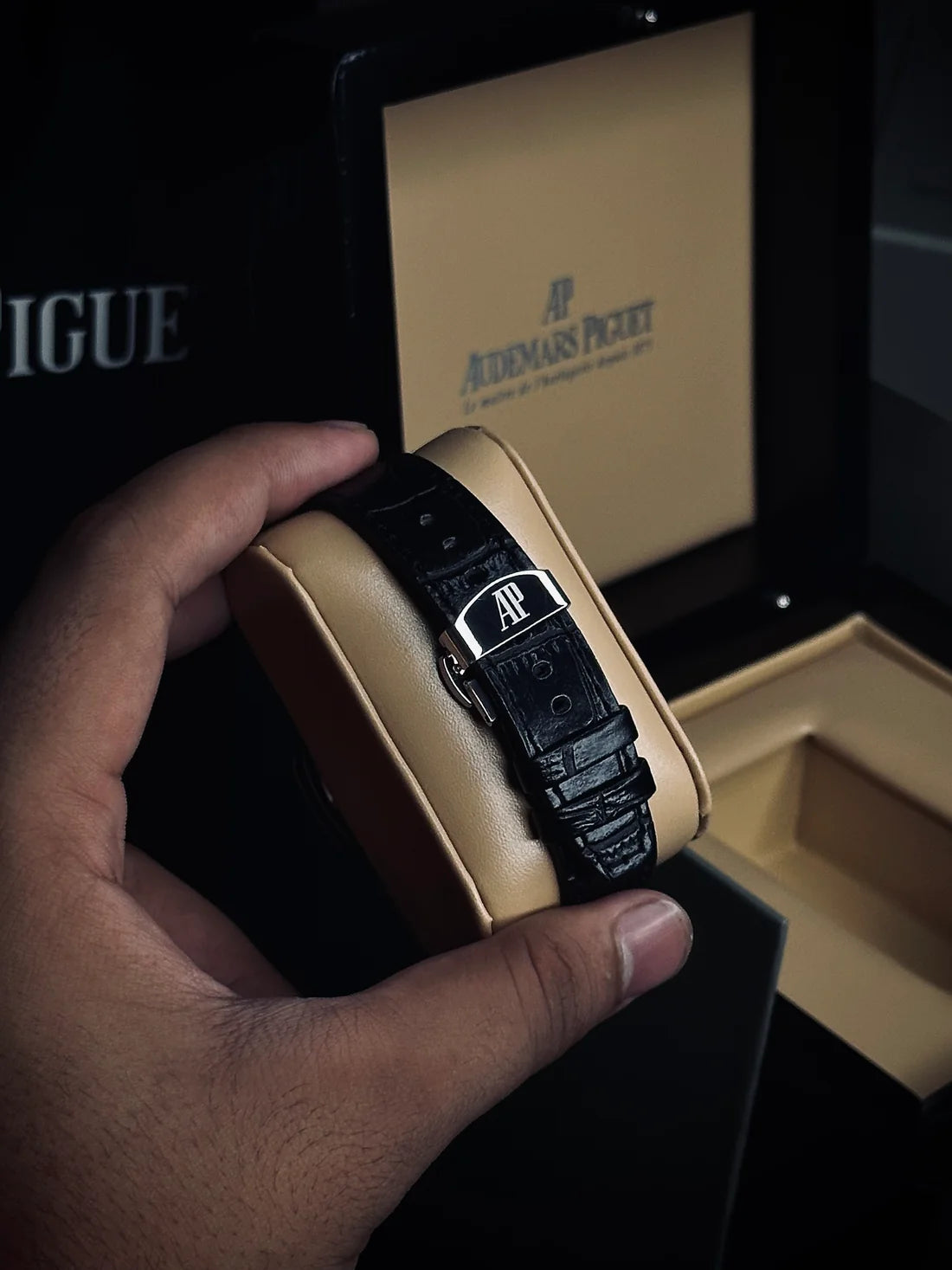 AP Leather Strap Watch