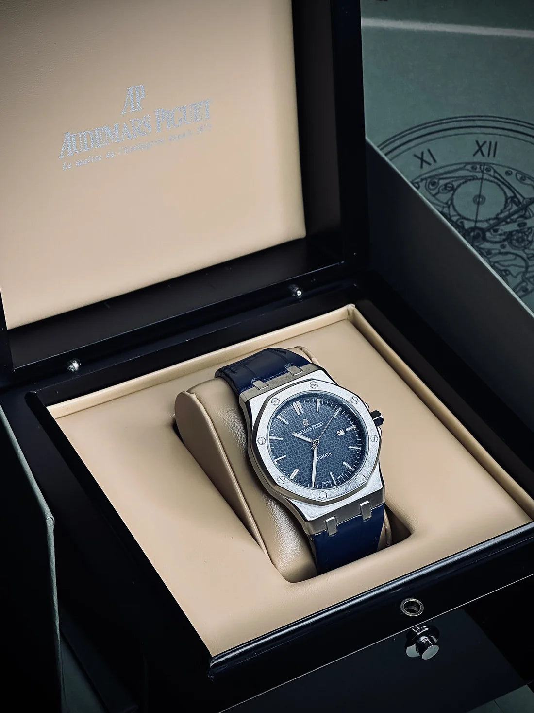 AP Leather Strap Watch