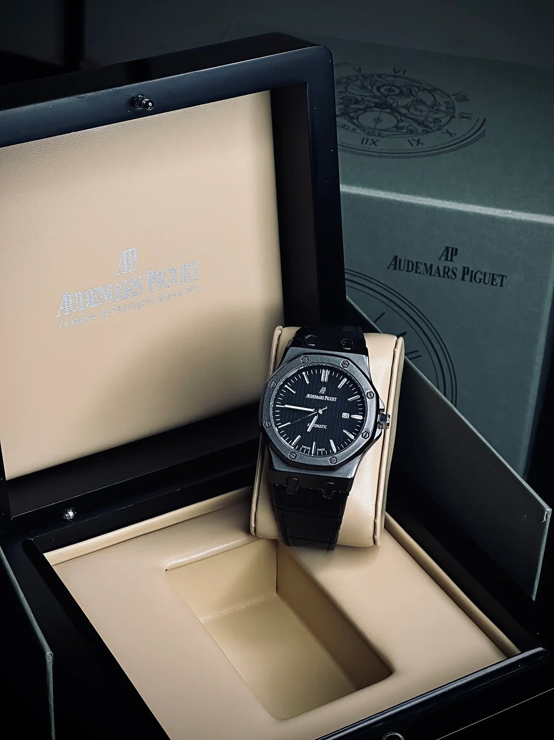 AP Leather Strap Watch