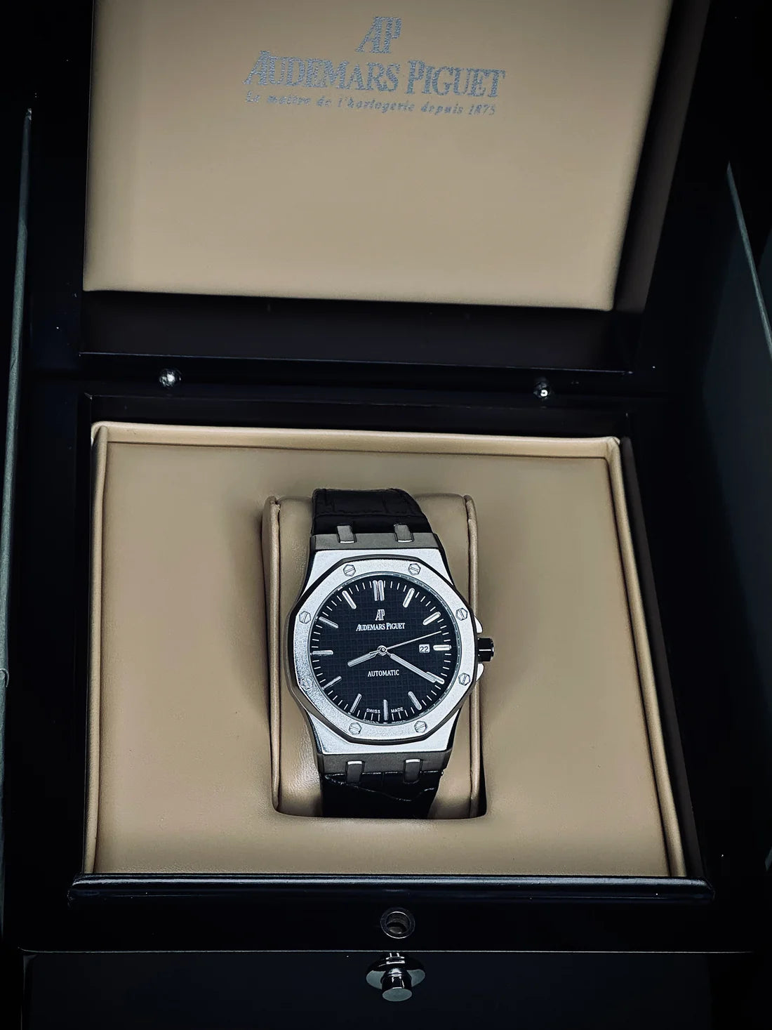 AP Leather Strap Watch