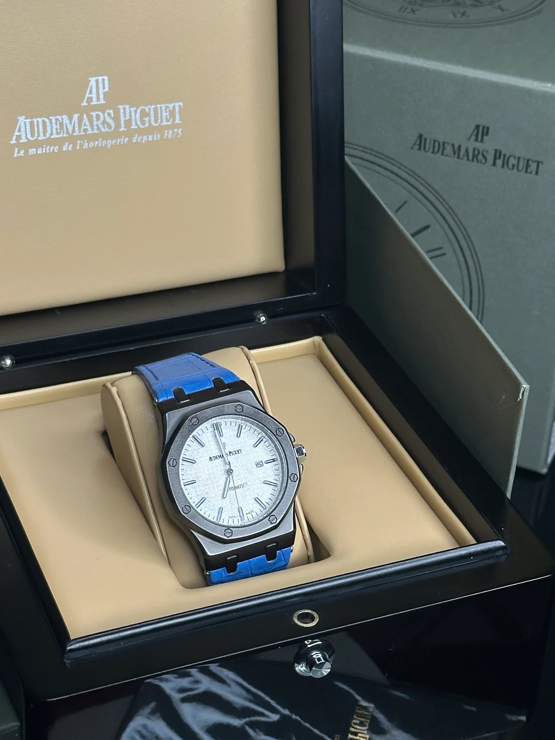 AP Leather Strap Watch