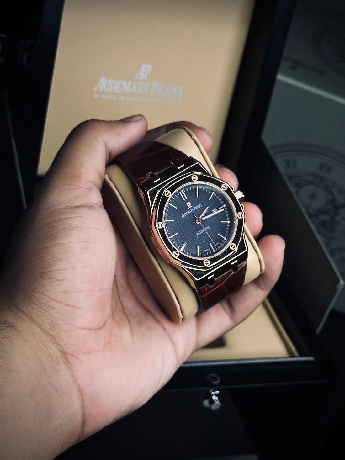 AP Leather Strap Watch